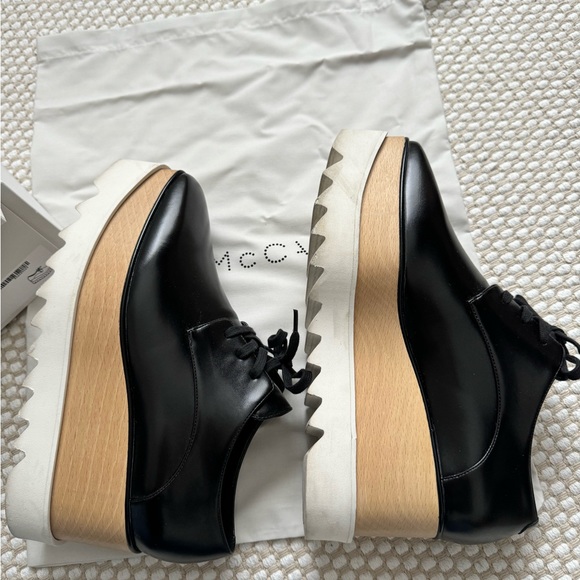 Stella McCartney Elyse Platforms Black - Picture 7 of 9